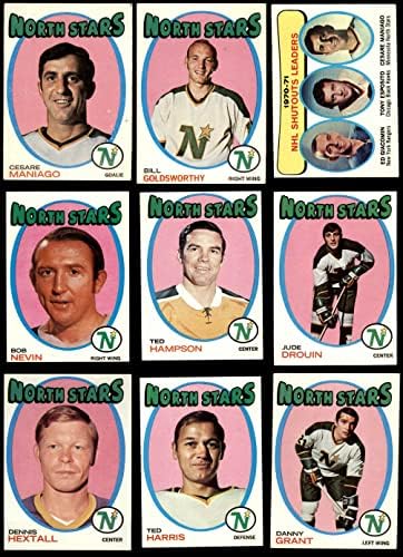 1971-72 Topps Minnesota North Stars perto da equipe definida Minnesota North Stars VG/EX+ North Stars