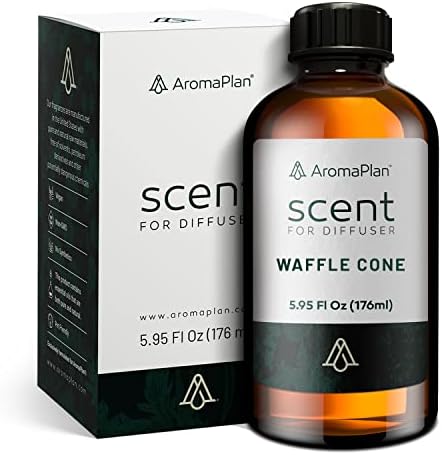 Aromas de cafeteria de waffle cone 6 fl oz, coleção de cafeterias - aromas naturais e veganos - misturas de óleo difusor