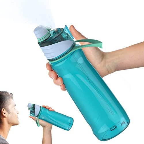 FEIJIAN NAET Water Bottle, 22 oz de garrafa de água com 2 em 1 névoa e função SIP, garrafas de água de plástico sem BPA,