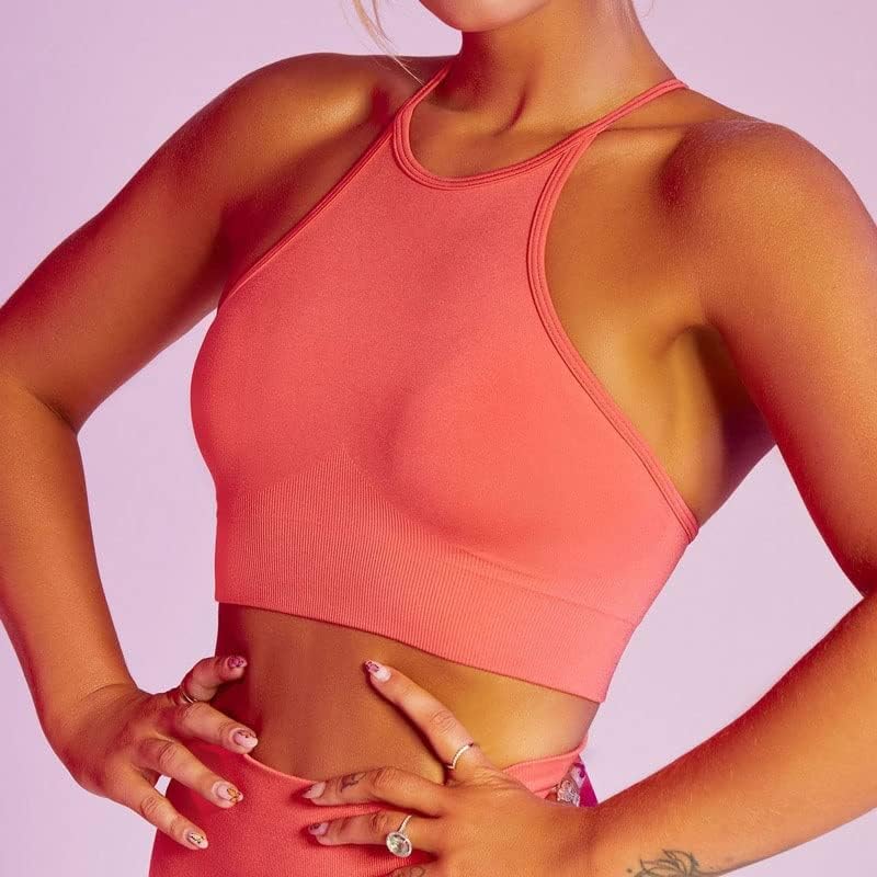 TJLSS Yoga Conjunto de trajes esportivos sem costura vestidos de ginástica duas peças feminino feminino