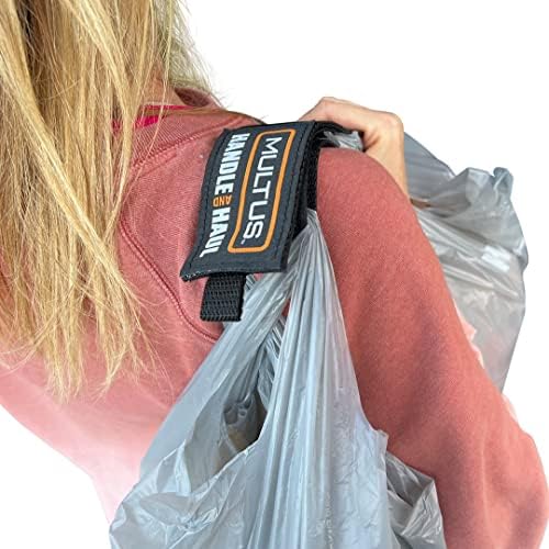 Multus Hand ou Hands Free Grocery Bag Transacer 3 embalagem, suporte do saco de mercearia Chanch e alça de loop, suporte de