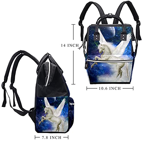 Mochila de fraldas de animais de pegasus mochila mamãe de grande capacidade Bolsa de enfermagem de bolsa de enfermagem