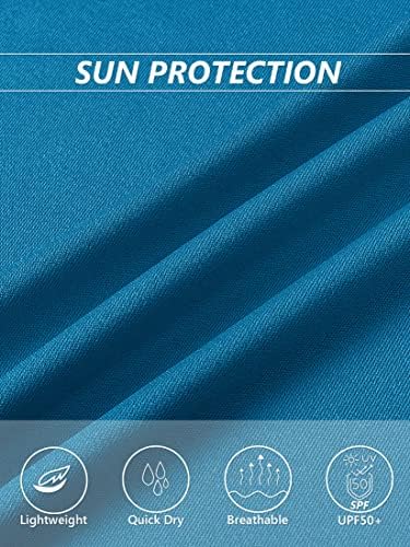MagComsen feminino upf 50+ camisas de manga longa Camisa de proteção solar camiseta de proteção ao ar livre camiseta de desempenho ao ar livre