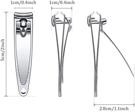 Clipper de unhas de dedo unhas de unhas de unhas de unhas de aço inoxidável em movimento