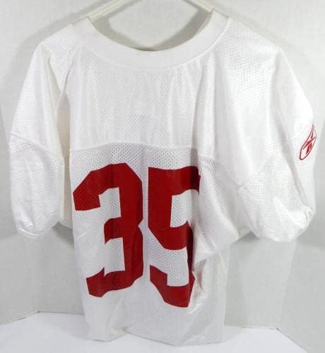 2009 San Francisco 49ers 35 Game usou White Practice Jersey L DP28771 - Jerseys não assinados da NFL usada
