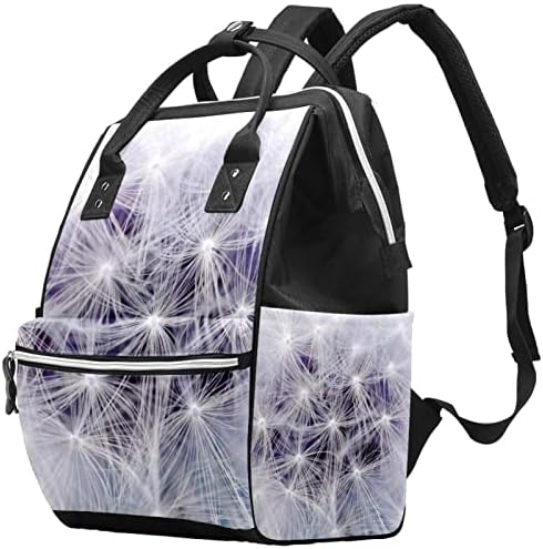 Dandelion perdendo sementes a mochila da bolsa de fraldas de vento com bolsas trocas para meninas garotas garotas mamãe saco