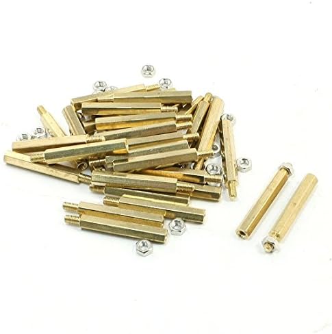 Parafuso de parafuso de 30 mm M3X6mm machos de bronze machos pilares de bronze spacer 30pcs