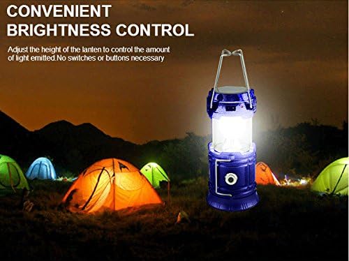 Viagem ao ar livre Smart-Us Smart-Us Lanterna portátil LED Campo de acampamento Carregamento da linha, carregamento solar, iluminação noturna