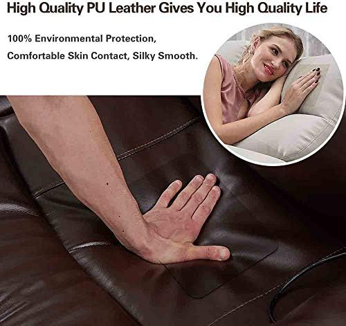 Reparo de couro Repanstões de couro auto-adesivo para sofá, móveis, sofás, bolsa 19x50 polegadas, preto