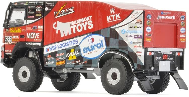 Mammoet para Volvo Rallysport 2021#529 Dakar 1:50 Modelo pré-construído do caminhão Diecast