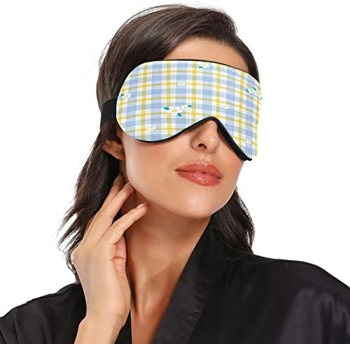 Daisy Lattice Sleep Mask For Mull Men Men mole e confortável máscara ocular bloqueando a mão cegada