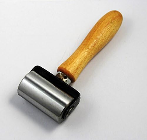 Rolo de couro chengyida para enrugar as bordas de couro e cola, ferramenta de instalação de rolos de mão 2-1/2