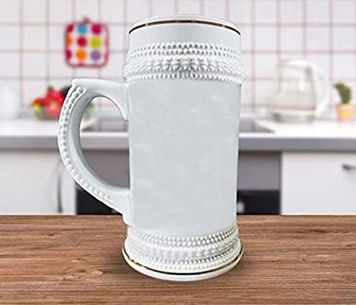 Cerveja alemã caneca de caneca de 22oz de cachorro preto de cachorro claramente caneca engraçada para casa 16 onças