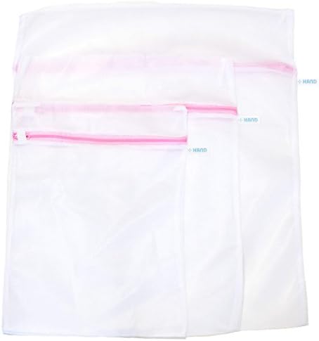 Rede densa manual, delicada lavagem com lavagem/sacos de lavagem - 30 x 40 cm - pacote de 2 sacos - perfeito para delicados, separados e roupas íntimas