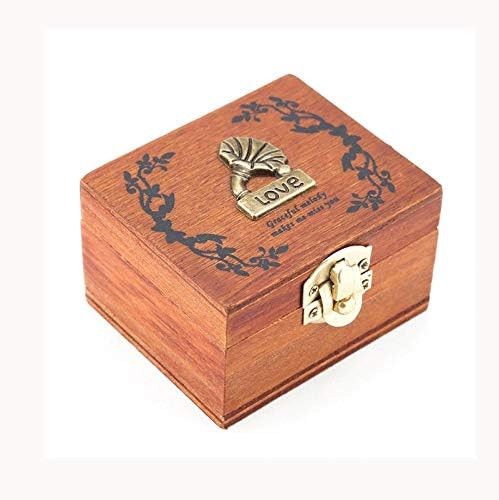 WPYYI Mini Wooden Hand Music Box Metal Retro Modelicing Crafts Decorações de presente de aniversário