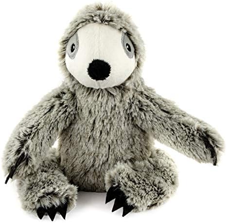 Greamable World 9 Plelight Pet Toy Sitting Grey Two Tone Sloth com Squeaker