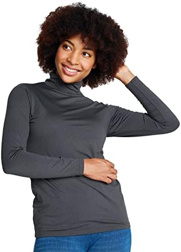 Lapasa Womens Térmica Top Top, lã forrada de manga comprida camisa de pescoço de pescoço leve/peso médio