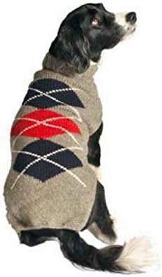 Dog Cinzento Classe Argyle Dog Sweater, X-Small