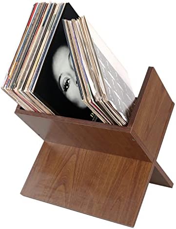 Treehouse London Wooden Vinyl Record titular - 80/100 LP Rack de armazenamento - Stand de exibição de álbuns - armazenamento de