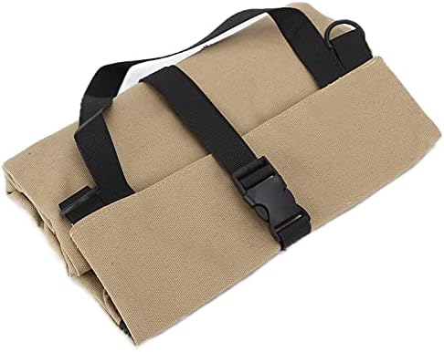 Saco de armazenamento de enrolar ferramentas, bolsas organizadoras, capa de tela dobrável, design de zíper leve e de alta capacidade