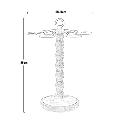 N/A Desktop Wine Bottle Glass Copo Titular de madeira Mesa de jantar pendurado em armazenamento Rack de drenagem Cozinha decoração