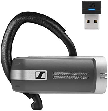 Presença Sennheiser Gray UC - conectividade dupla, fone de ouvido Bluetooth de um lado para o dispositivo móvel e conexão