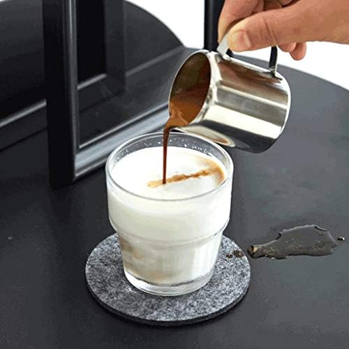 Razzum Classic Gravy Boat Pitcher Small Creamer, recipiente de aço inoxidável para servir creme de café e jarro de molho de xarope