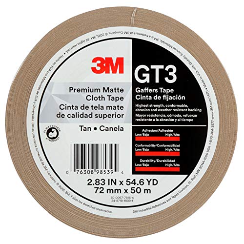 3m premium fita fosco fosco gt3, vermelho, 72 mm x 50 m, 11 mil