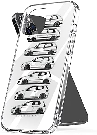 Capa de telefone compatível com iPhone Samsung Golf 12 GTI Pro Max Genertion x 7 8 XR 11 SE 2020 13 14 Acessórios de arranhões