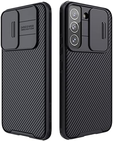 CloudValley para Galaxy S22 Plus Case com tampa de câmera deslizante, casos de telefone protetores à prova de choques