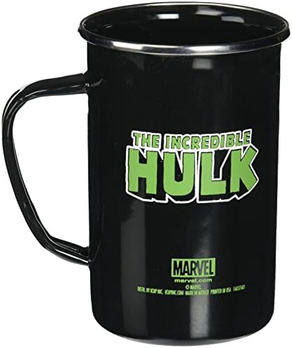 ICUP Marvel, a incrível caneca de esmalte de face hulk, 20 onças