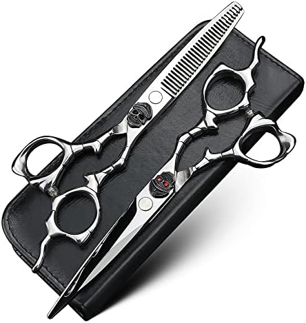 Skull Xuanfen Handeld Scissors Hair Scissors 6 polegadas Japonês 440c Tesoura de corte de aço e tesoura de desbaste