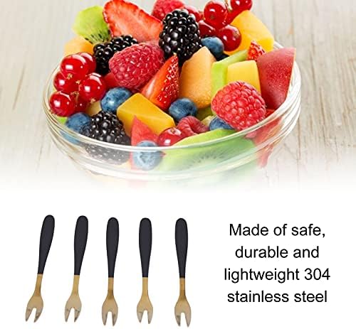 Fruit Fork, 5pcs Sobersert Fork requintado para a festa para restaurante