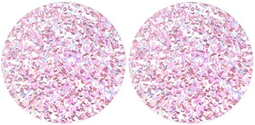 Hemoton 2pcs Glitter acrílico Coasters Bares de barras de bar e bebidas perfeitas para decoração de peça central de