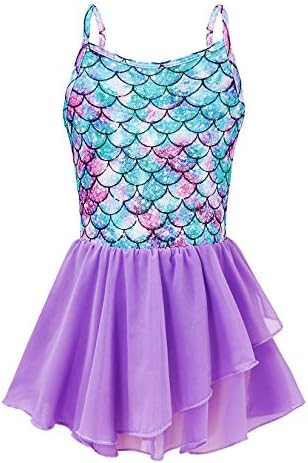 Sharkiller Girls Ballet Letard Camisole Tutu Dance Dress for Dance Gymnastics Ballerina