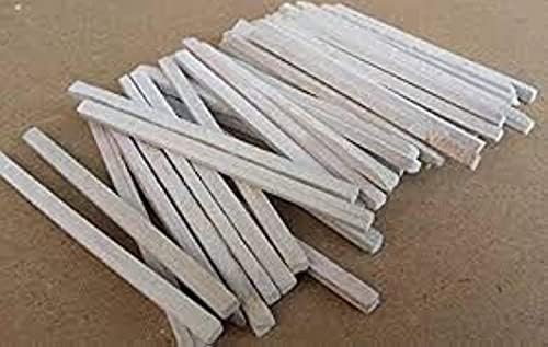 50 PCs, lápis de ardósia branca, cortados de pedra natural
