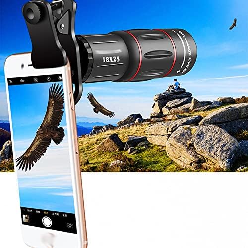 Lukeo 18x Monocular Zoom Optical Celular Lens Universal for Smartphones Clip Telefoto Camera Lens