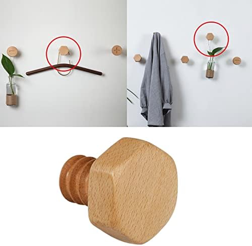 Ｋｌｋｃｍｓ Gancho de parafuso de gancho cabide premium para o banheiro de guarda -roupa cozinha, design de hexágono