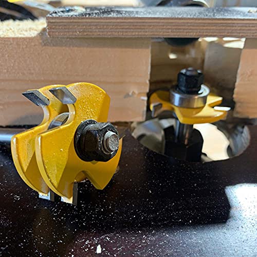 Bit de roteador 1/4 de polegada haste de trava de 45 graus Mitre para ferramentas de madeira Kit Kit de moagem de