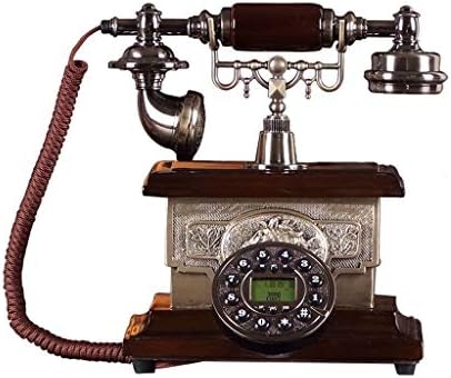 KLHHG Retro vintage Nórdico Telefone decoração com telefonia de escritório a cabo com exibição de telefone fixo
