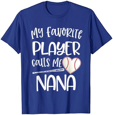 Beisebol meu jogador favorito me chama de camiseta de avó nana grammy