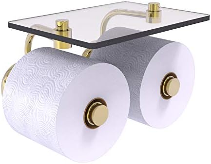 Allied Brass P1000-24-2S Prestige Skyline Collection 2 Roll Glass Helfelet Papel, bronze não acumulado