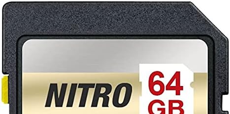 Estrontio Nitro 64GB SD SDXC Flash Memory Card 95MB/S UHS-I U3 V30 Classe 10 alta velocidade para câmeras DSLR sem espelho