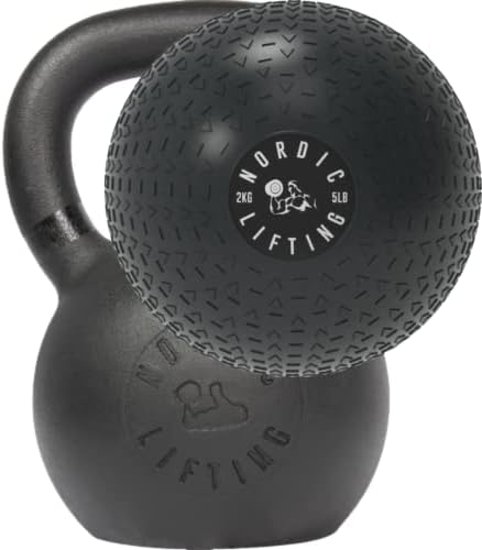 Kettlebell - pacote de 40 lb com slamball - 5 lb