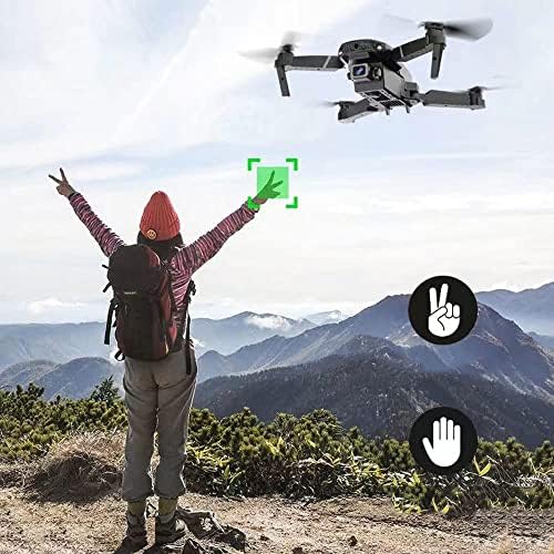 Qiyhbvr drone para crianças/adultos com câmera dupla de 8k HD FPV, mini drones RC com flips 3D/altitude Hold/gesto Selfie/Posicionamento