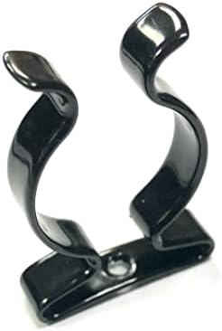 OneStopdiy 4 x clipes de ferramentas Terry pretas de mola revestida de plástico preto garras de aço dia. 25mm novo