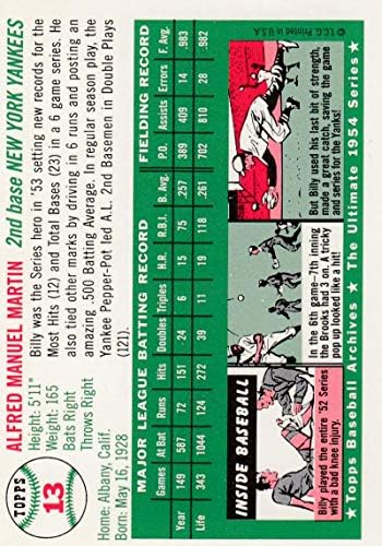 1994 Topps Archives 1954 Baseball 13 Billy Martin New York Yankees Official Retro Timed Trading Card da Topps Company