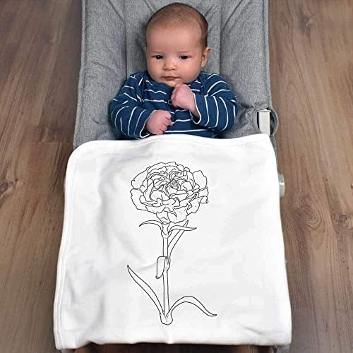 Azeeda 'cravo flor' cobertor de bebê de algodão/xale