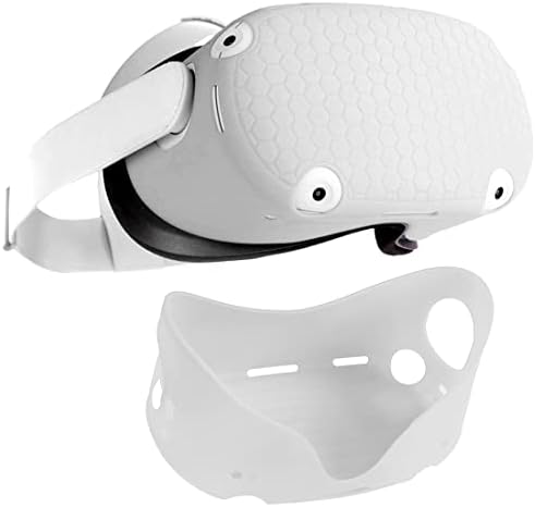 VR Face frontal Silicone Protetive Shell, Light & Durável e Anti-Ratrcha Protector Cober