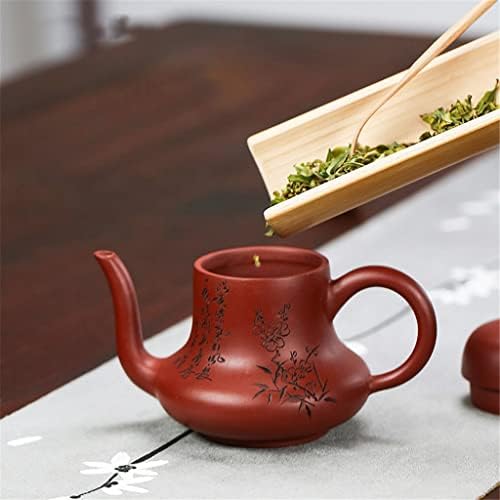 Uxzdx 120ml de argila roxa mestre mestre de chá esculpido à mão Ore Ore Made Dahongpao Kettle Zisha Tea Conjunto
